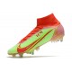 Nike Mercurial Superfly VIII Elite SG PRO Anti Clog Soccer Cleats Green Red