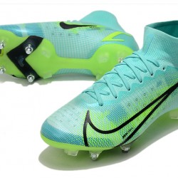 Nike Mercurial Superfly VIII Elite SG PRO Anti Clog Soccer Cleats Green