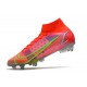 Nike Mercurial Superfly VIII Elite SG PRO Anti Clog Soccer Cleats Orange Pink