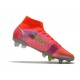 Nike Mercurial Superfly VIII Elite SG PRO Anti Clog Soccer Cleats Orange Pink