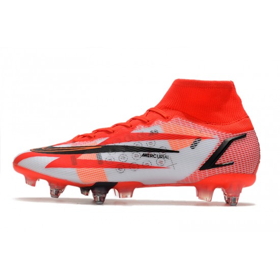 Nike Mercurial Superfly VIII Elite SG PRO Anti Clog Soccer Cleats Orange