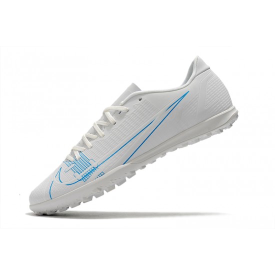 Nike Mercurial Vapor XIV Club TF Soccer Cleats Whie Blue