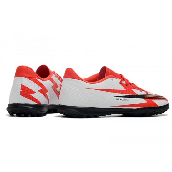 Nike Mercurial Vapor XIV Club TF Soccer Cleats White Red