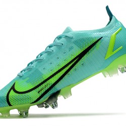 Nike Mercurial Vapor XIV Elite SG PRO Anti Clog Soccer Cleats Green Blue