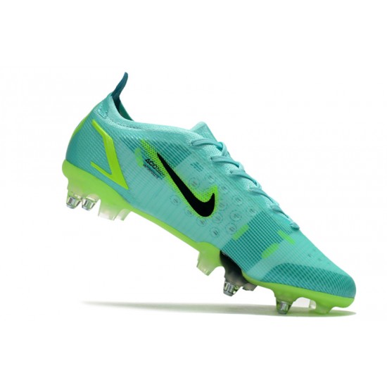 Nike Mercurial Vapor XIV Elite SG PRO Anti Clog Soccer Cleats Green Blue