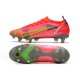 Nike Mercurial Vapor XIV Elite SG PRO Anti Clog Soccer Cleats Orange Pink