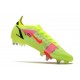 Nike Mercurial Vapor XIV Elite SG PRO Anti Clog Soccer Cleats Pink Green