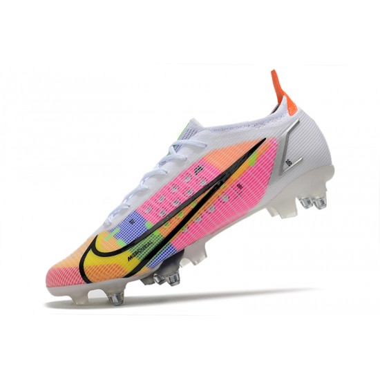 Nike Mercurial Vapor XIV Elite SG PRO Anti Clog Soccer Cleats Pink White