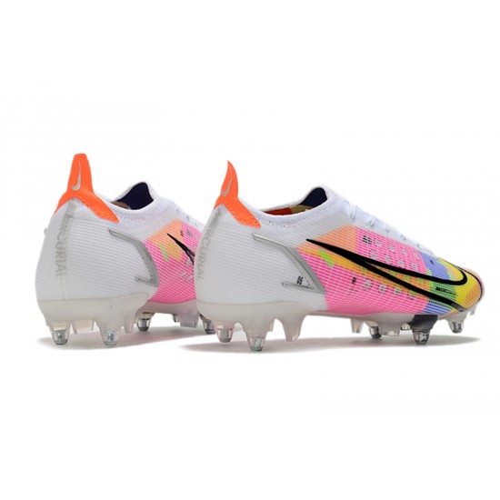 Nike Mercurial Vapor XIV Elite SG PRO Anti Clog Soccer Cleats Pink White