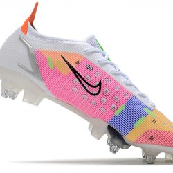 Nike Mercurial Vapor XIV Elite SG PRO Anti Clog Soccer Cleats Pink White