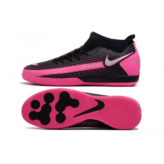 Nike Phantom GT Academy Dynamic Fit IC Soccer Cleats Black And Pink