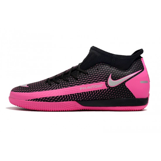 Nike Phantom GT Academy Dynamic Fit IC Soccer Cleats Black And Pink