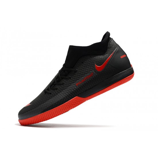 Nike Phantom GT Academy Dynamic Fit IC Soccer Cleats Black Red