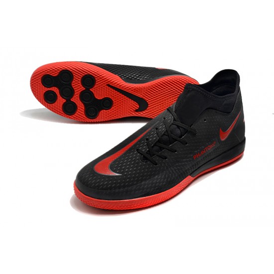 Nike Phantom GT Academy Dynamic Fit IC Soccer Cleats Black Red