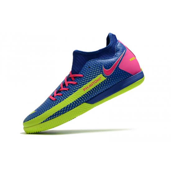 Nike Phantom GT Academy Dynamic Fit IC Soccer Cleats Blue And Green