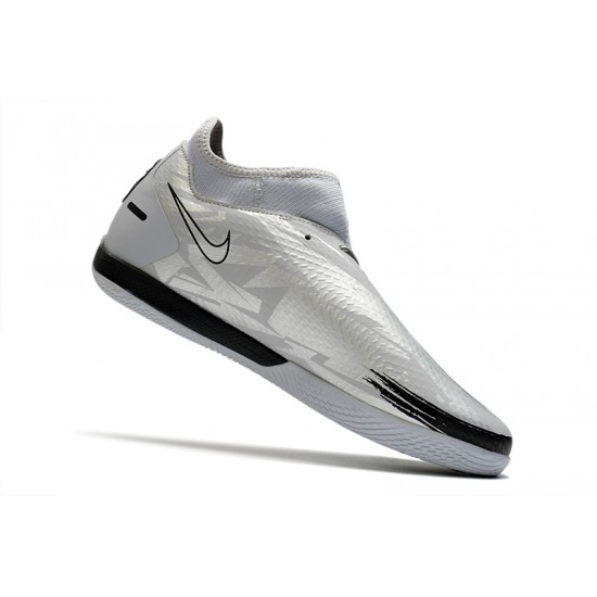 Nike Phantom GT Academy Dynamic Fit IC Soccer Cleats Gray And Black