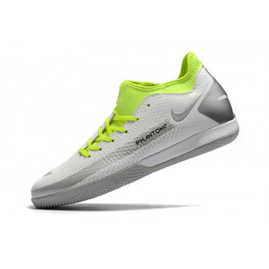 Nike Phantom GT Academy Dynamic Fit IC Soccer Cleats Gray And Green