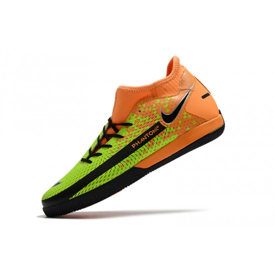 Nike Phantom GT Academy Dynamic Fit IC Soccer Cleats Orange And Green