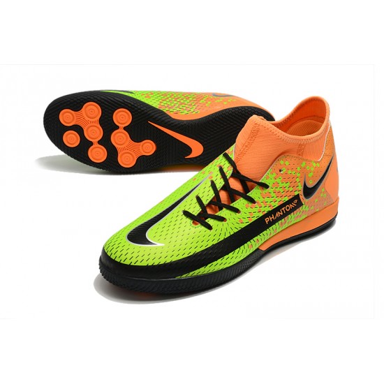 Nike Phantom GT Academy Dynamic Fit IC Soccer Cleats Orange And Green