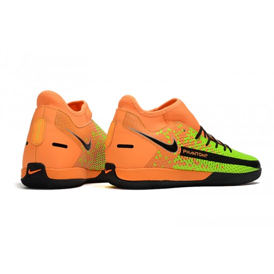 Nike Phantom GT Academy Dynamic Fit IC Soccer Cleats Orange And Green