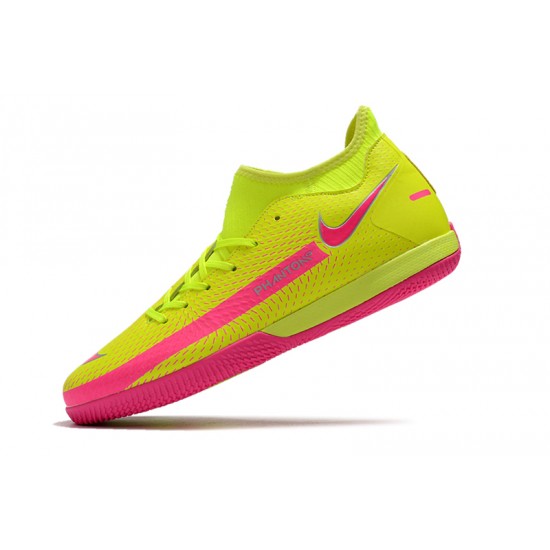 Nike Phantom GT Academy Dynamic Fit IC Soccer Cleats Pink And Green