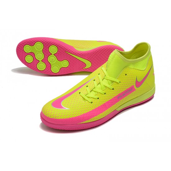 Nike Phantom GT Academy Dynamic Fit IC Soccer Cleats Pink And Green