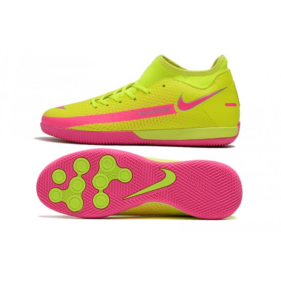 Nike Phantom GT Academy Dynamic Fit IC Soccer Cleats Pink And Green