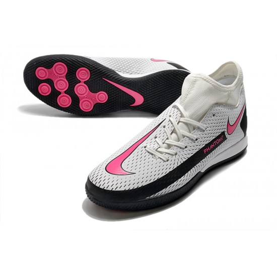 Nike Phantom GT Academy Dynamic Fit IC Soccer Cleats White And Pink