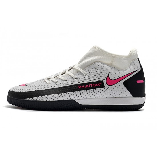 Nike Phantom GT Academy Dynamic Fit IC Soccer Cleats White And Pink