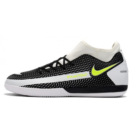 Nike Phantom GT Academy Dynamic Fit IC Soccer Cleats White Black