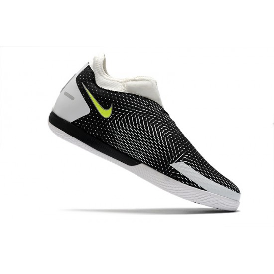 Nike Phantom GT Academy Dynamic Fit IC Soccer Cleats White Black