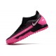 Nike Phantom GT Academy Dynamic Fit TF Soccer Cleats Pink And Black Gray