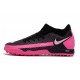 Nike Phantom GT Academy Dynamic Fit TF Soccer Cleats Pink And Black Gray