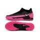 Nike Phantom GT Academy Dynamic Fit TF Soccer Cleats Pink And Black Gray