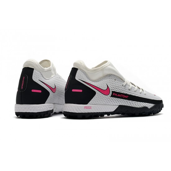 Nike Phantom GT Academy Dynamic Fit TF Soccer Cleats Pink And Black White