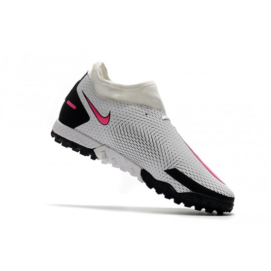 Nike Phantom GT Academy Dynamic Fit TF Soccer Cleats Pink And Black White