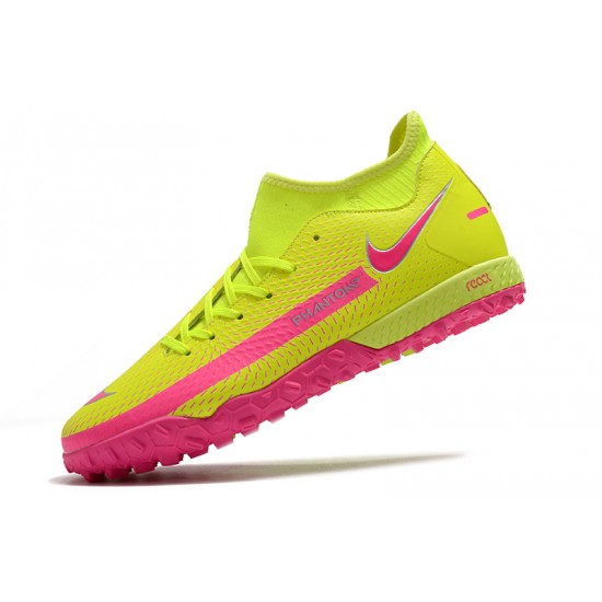 Nike Phantom GT Academy Dynamic Fit TF Soccer Cleats Pink And Green