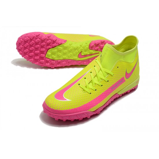 Nike Phantom GT Academy Dynamic Fit TF Soccer Cleats Pink And Green