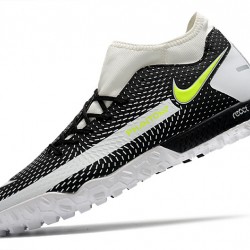 Nike Phantom GT Academy Dynamic Fit TF Soccer Cleats White And Black Yellow