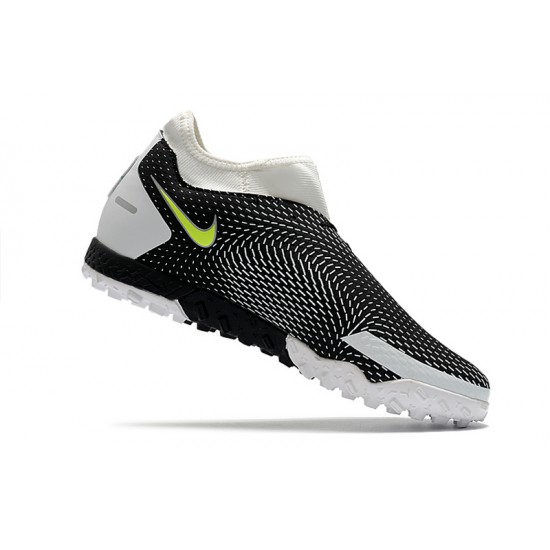 Nike Phantom GT Academy Dynamic Fit TF Soccer Cleats White And Black Yellow