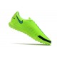 Nike Phantom GT Club TF Soccer Cleats Black And Green