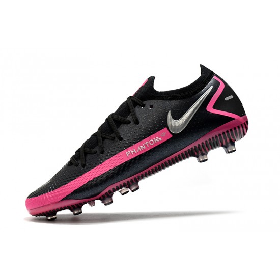 Nike Phantom GT Elite AG-PRO Soccer Cleats Black And Pink