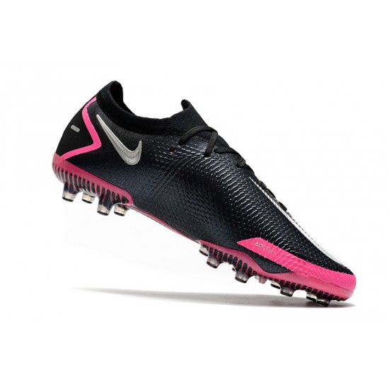 Nike Phantom GT Elite AG-PRO Soccer Cleats Black And Pink