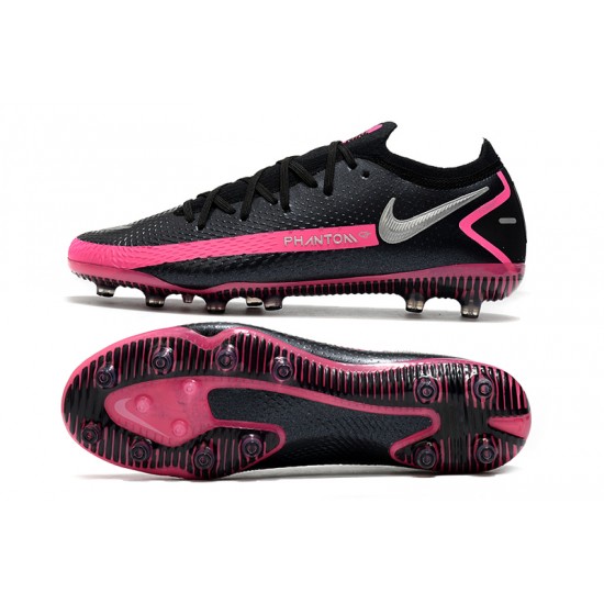 Nike Phantom GT Elite AG-PRO Soccer Cleats Black And Pink