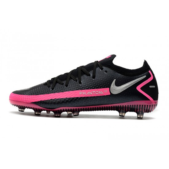 Nike Phantom GT Elite AG-PRO Soccer Cleats Black And Pink