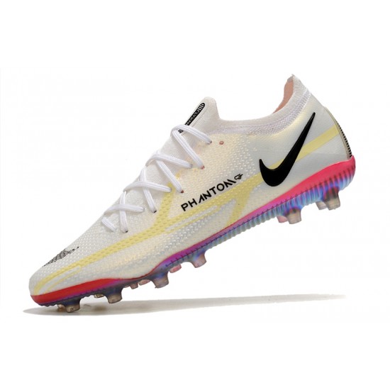 Nike Phantom GT Elite AG-PRO Soccer Cleats White And Gold