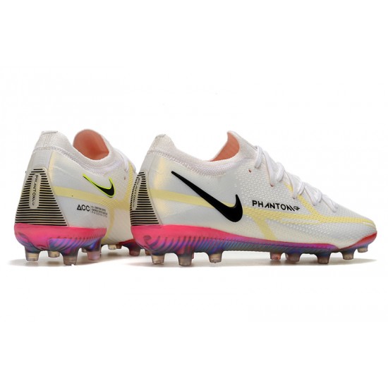 Nike Phantom GT Elite AG-PRO Soccer Cleats White And Gold