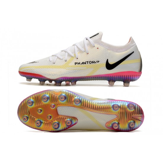 Nike Phantom GT Elite AG-PRO Soccer Cleats White And Gold