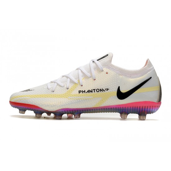 Nike Phantom GT Elite AG-PRO Soccer Cleats White And Gold