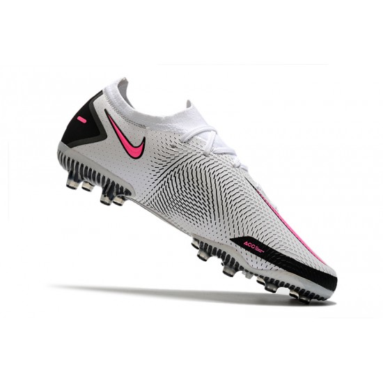 Nike Phantom GT Elite AG-PRO Soccer Cleats White And Pink